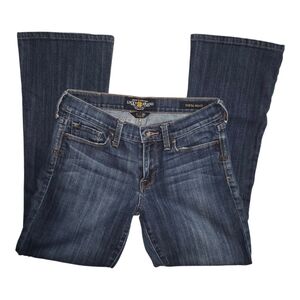 Lucky Brand Sofia mid rise boot Women's Blue Jeans 2/26